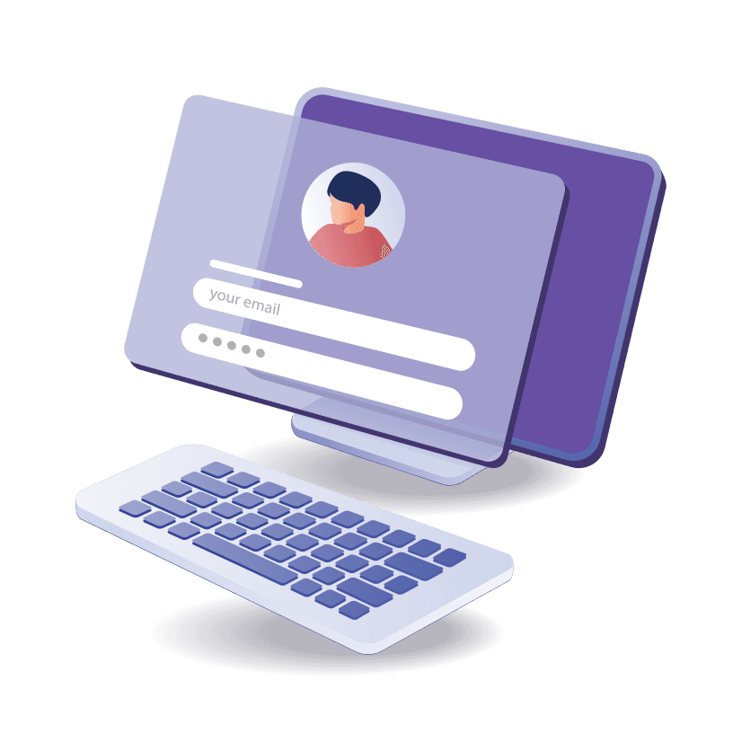 Ilustrasi masuk ke dashboard sistem kasir DOVI POS